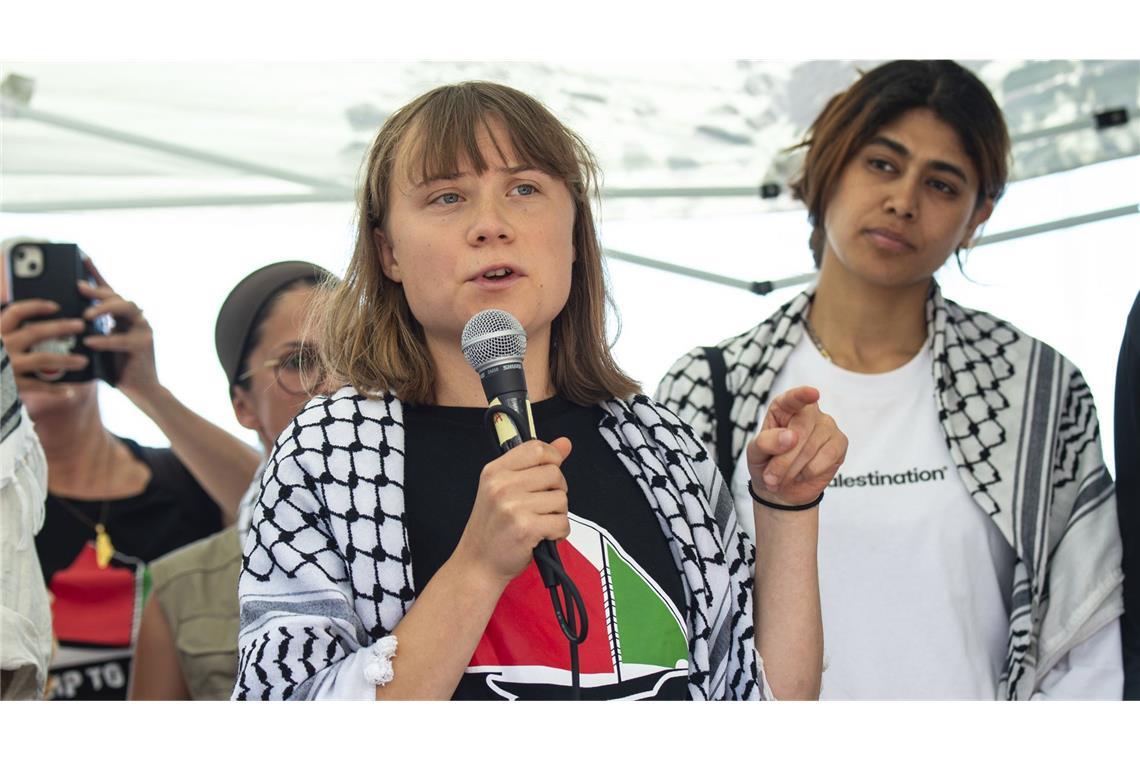 Israels Armee will Ankunft von Boot mit Greta Thunberg verhindern Die schwedische Aktivistin Gretha Thunberg ist seit einigen Tagen mit einem Schiff unterwegs nach Gaza.