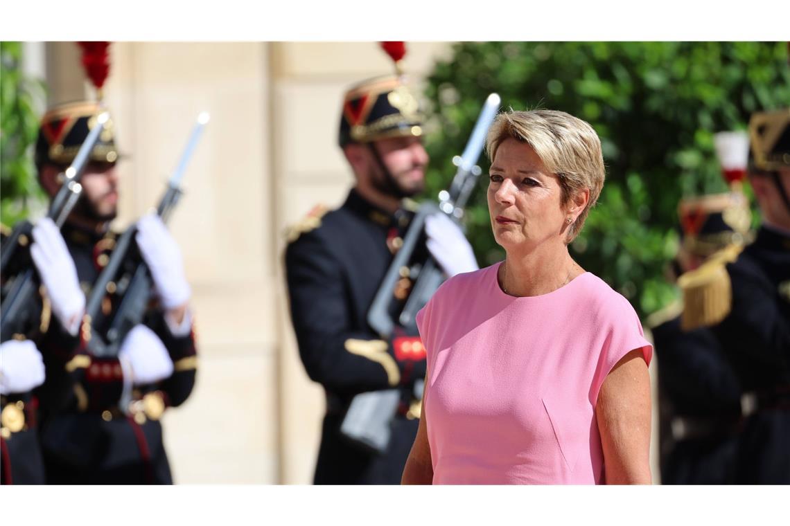 Schweiz nach Zollhammer unter Schock Die Schweizer Bundespräsidentin Karin Keller-Suter äußerte sich auf der Plattform X. (Archivbild)