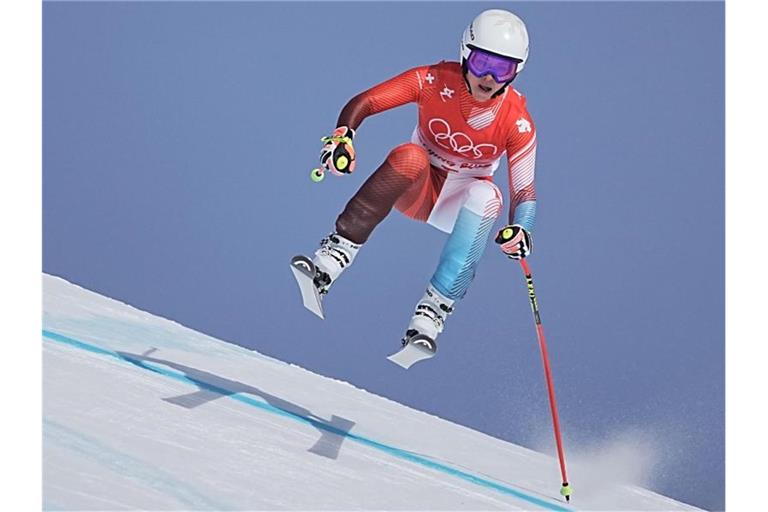Die Schweizerin Lara Gut-Behrami war im Super-G eine Klasse für sich. Foto: Michael Kappeler/dpa
