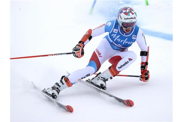 Die Schweizerin Michelle Gisin ist eine der Favoritinnen beim ersten WM-Wettkampf in Cortina d'Ampezzo. Foto: Alessandro Trovati/AP/dpa