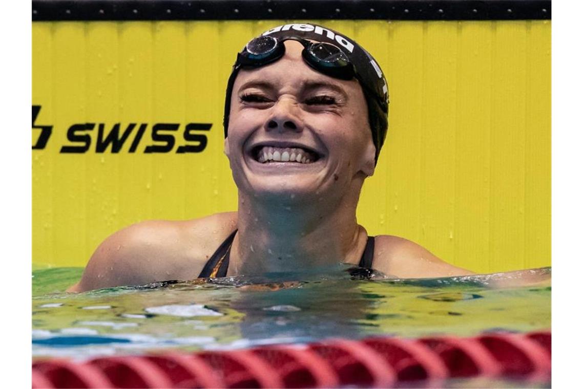 Planen und finanzieren: Sportler-Stress bis Olympia 2021 Die Schwimmerin Jessica Steiger muss ihr Sportler-Leben neu organisieren. Foto: Bernd Thissen/dpa