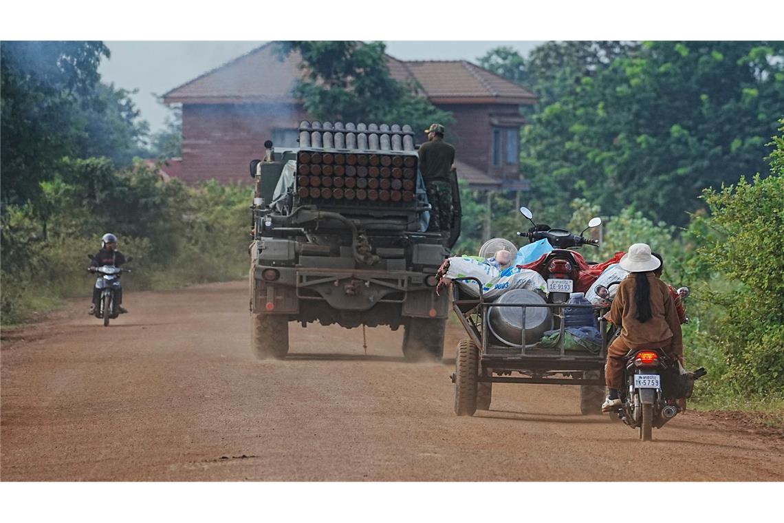 Neue Kämpfe an Grenze zwischen Thailand und Kambodscha Die Situation war am Donnerstag eskaliert.