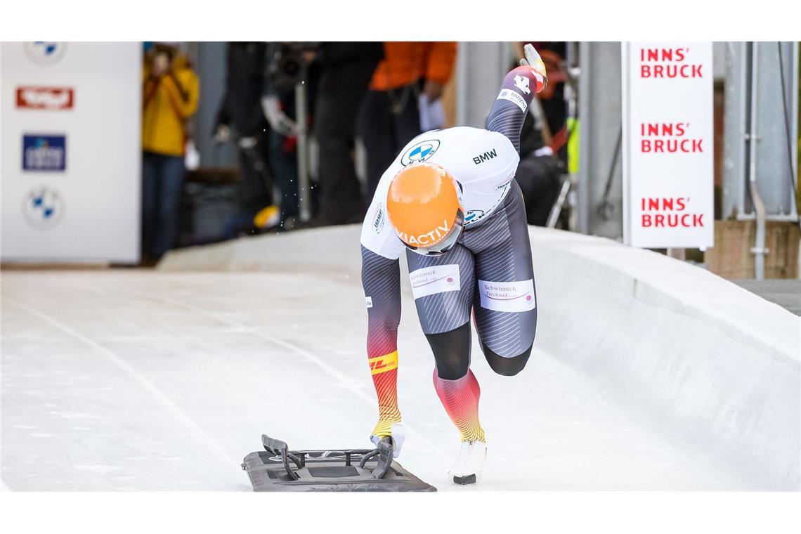 Die Skeletonis verzichten auf den Weltcup in Innsbruck. (Archivbild)