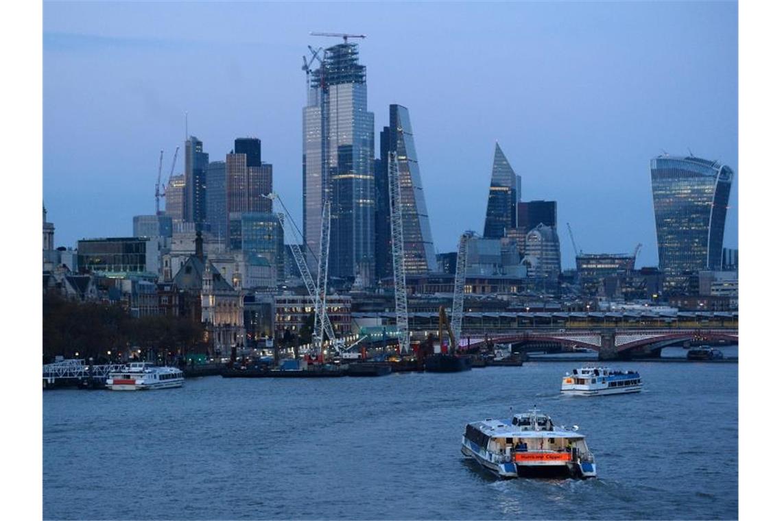 Die Skyline des Bankenviertels City of London. Foto: Kirsty O'connor/PA Wire/dpa