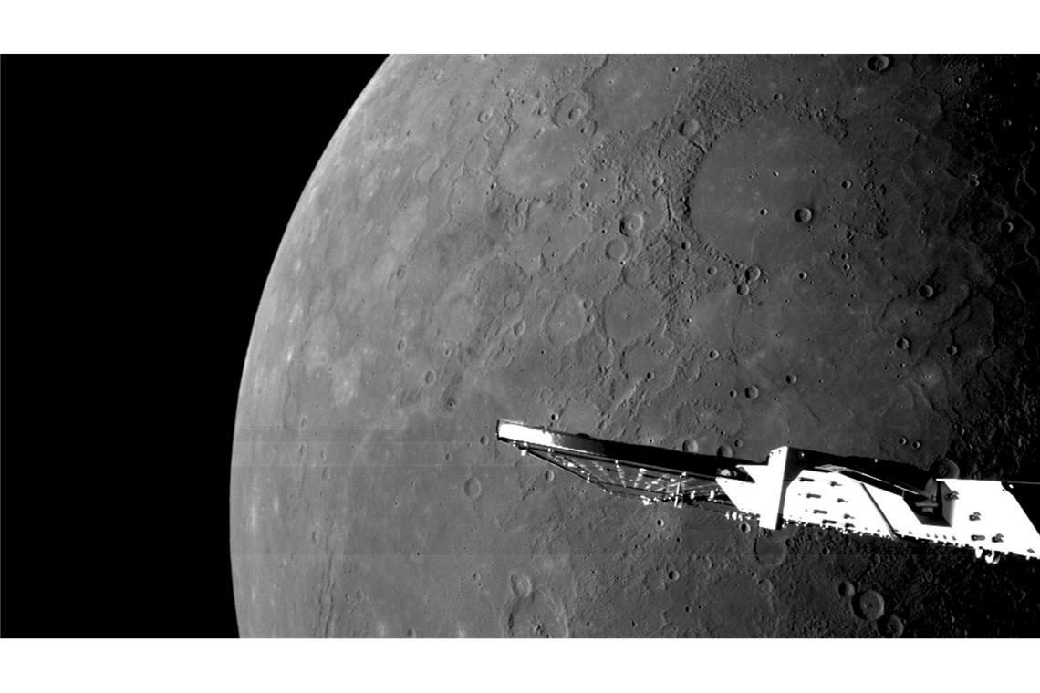 Sonde "BepiColombo" fliegt planmäßig knapp am Merkur vorbei Die Sonde nährte sich dem Merkur auf 295 Kilometer.