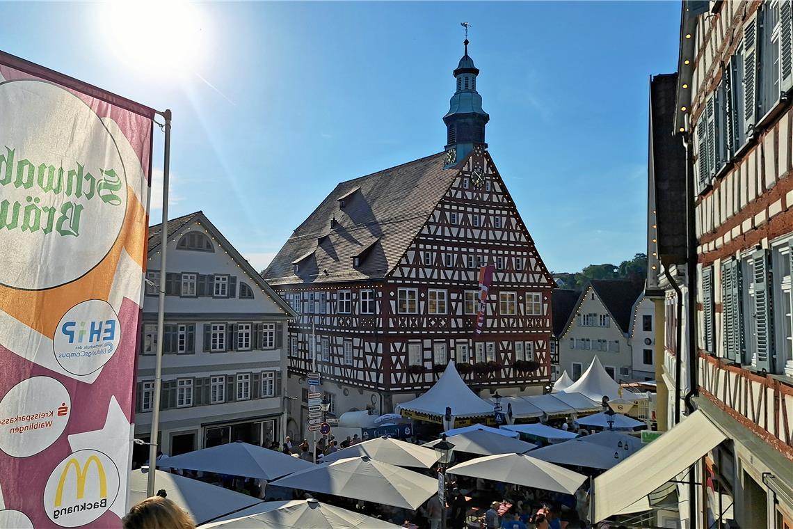 Die Sonne brennt vom Himmel zur Eröffnung des Straßenfests. Foto: red