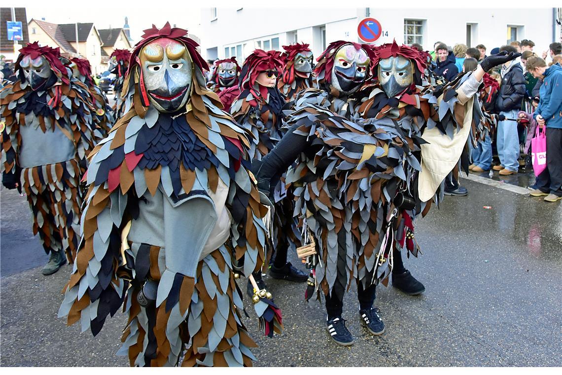 Die Spatzen aus Burgstetten. Faschingsumzug in Althütte. SK