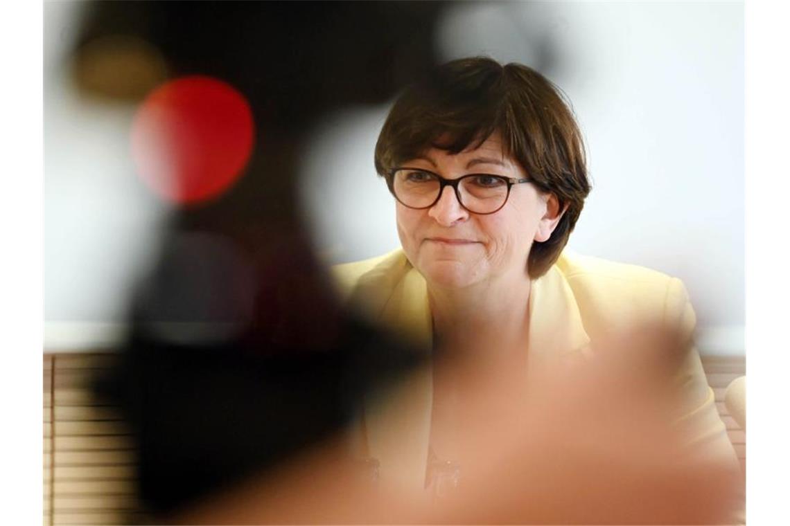 Die SPD-Vorsitzende Saskia Esken. Foto: Uli Deck/dpa/Archivbild