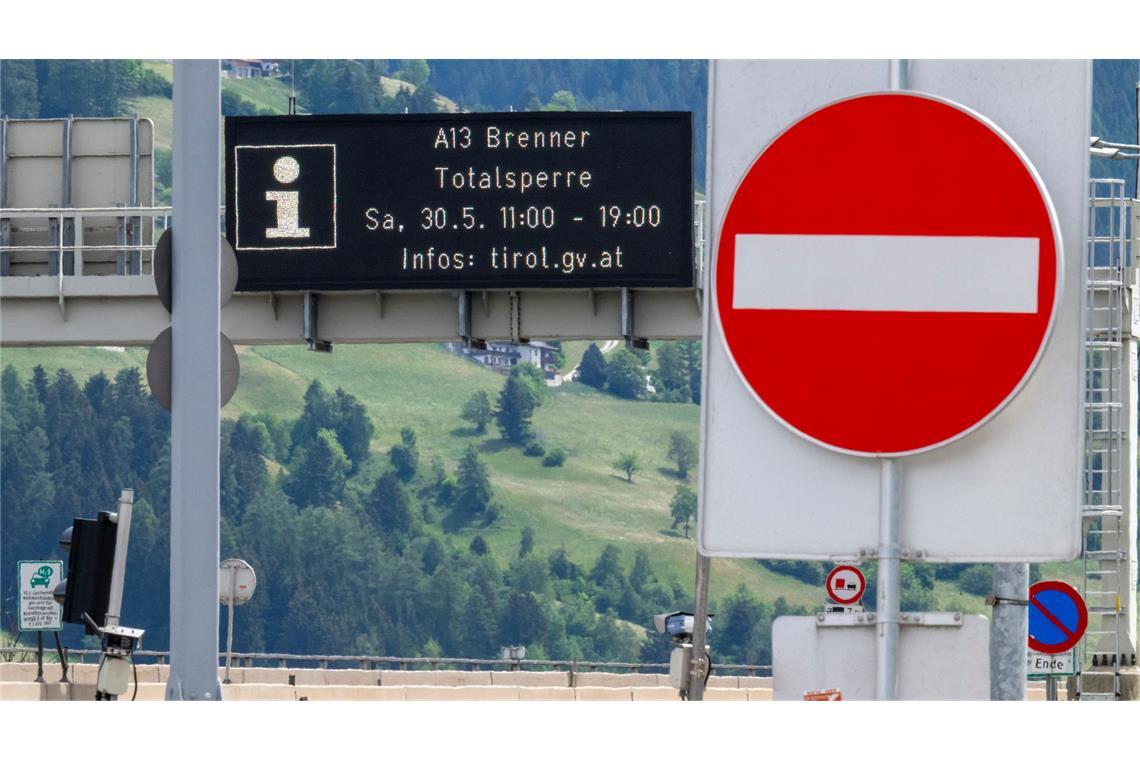 Die Sperre des Brenner-Korridors sorgt nicht für das befürchtete Verkehrschaos