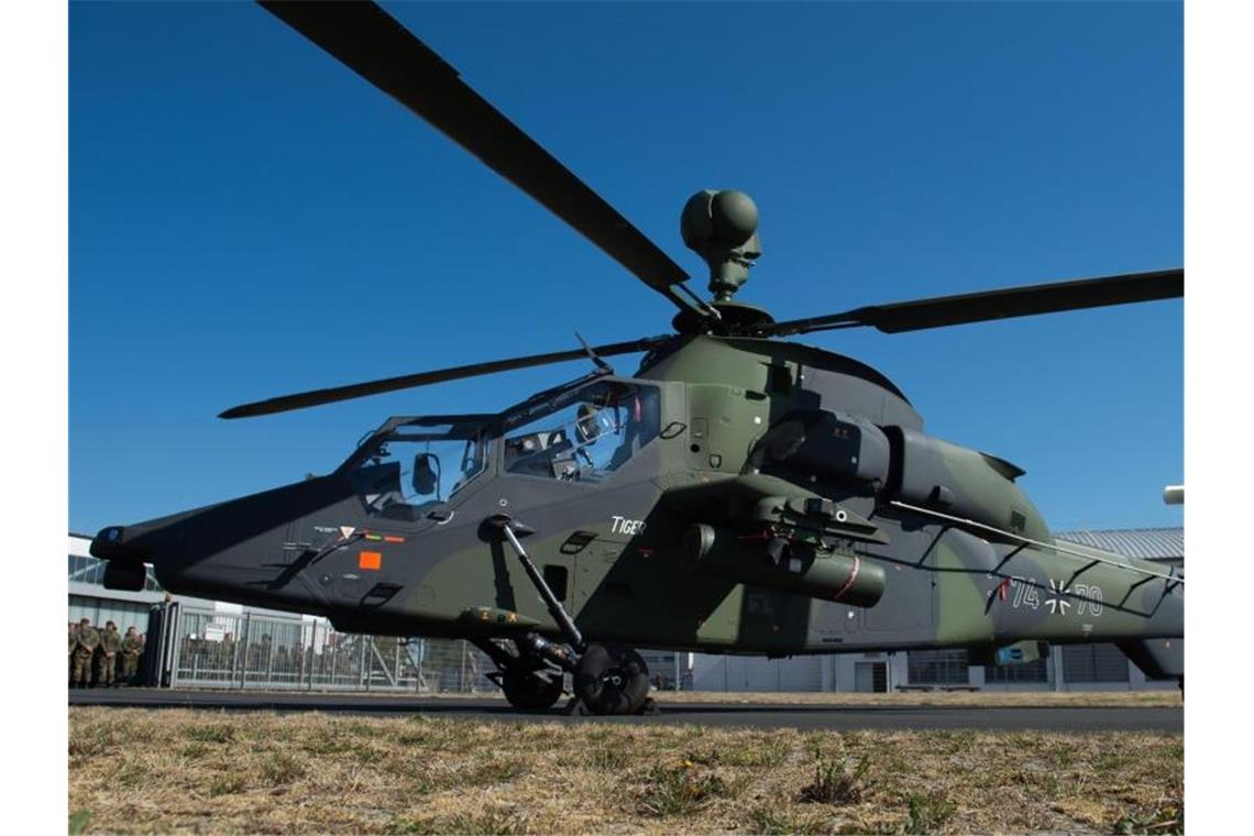 Bundeswehr-Kampfhubschrauber Tiger bleibt vorerst am Boden Die Sperrung betrifft die Tiger im Kampfhubschrauberregiment 36 im hessischen Fritzlar und im Deutsch-Französischen Heeresfliegerausbildungszentrum im französischen Le Luc. Foto: Silas Stein