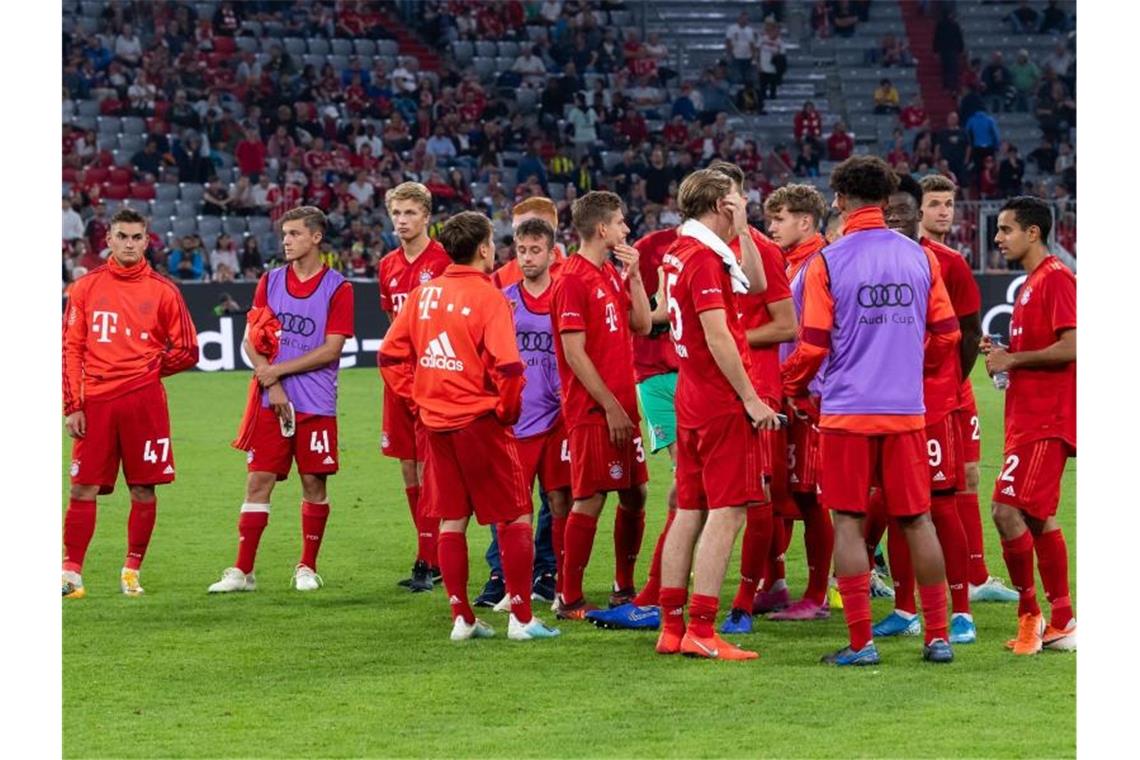 FC Bayern verliert letzten Test im Elfmeterschießen Die Spieler des FC Bayern konnten das Elfmeterschießen gegen Tottenham nicht gewinnen. Foto: Sven Hoppe