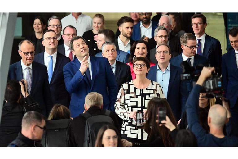 Die Spitzen von Union und SPD bei der Vorstellung des Koalitionsvertrags. CDU und CSU haben ihre Minister und Ministerinnen inzwischen bekannt gegeben – die SPD noch nicht.