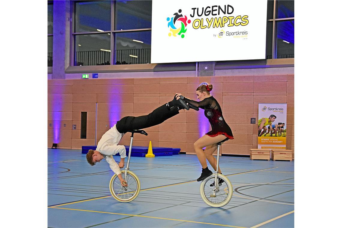 Die Sportgala in der Murrtal-Arena zum Abschluss der Jugend Olympics lieferte ze...
