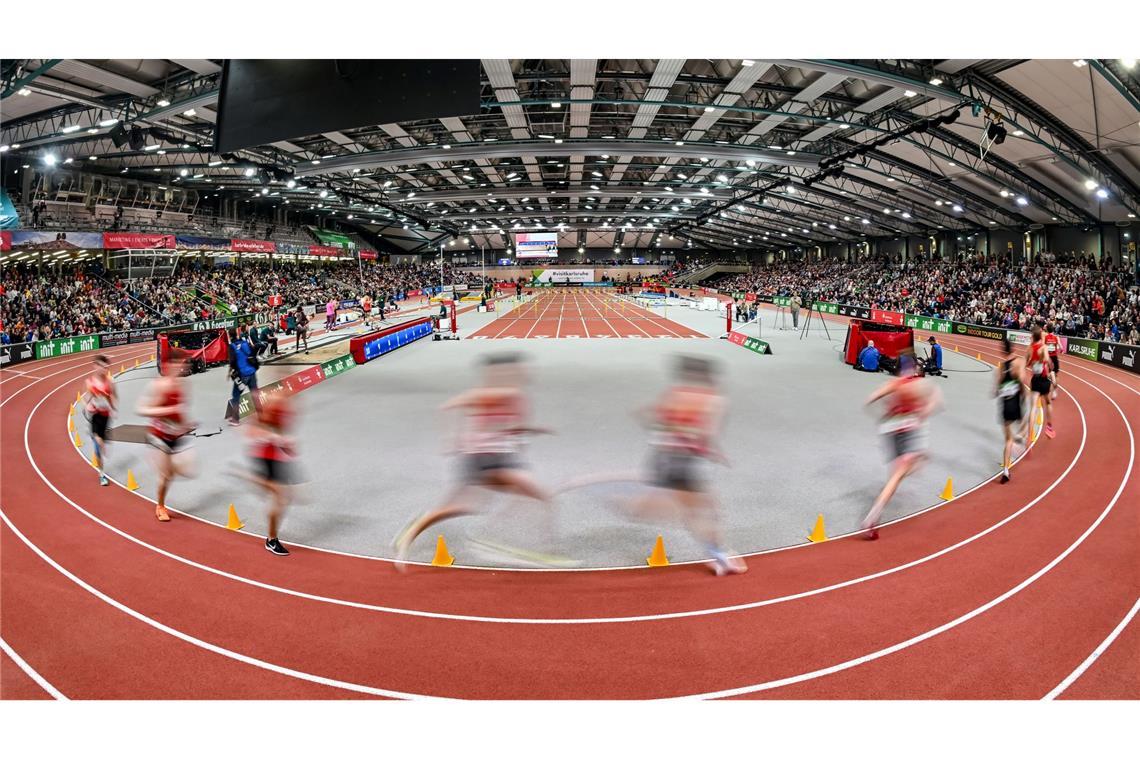 Bilder des Tages Die Sportler beim internationalen Hallen-Meeting der Leichtathletik in der Europahalle Karlsruhe.
