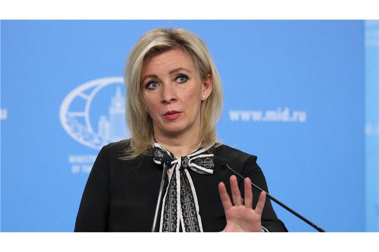 Die Sprecherin des russischen Außenministeriums, Maria Sacharowa