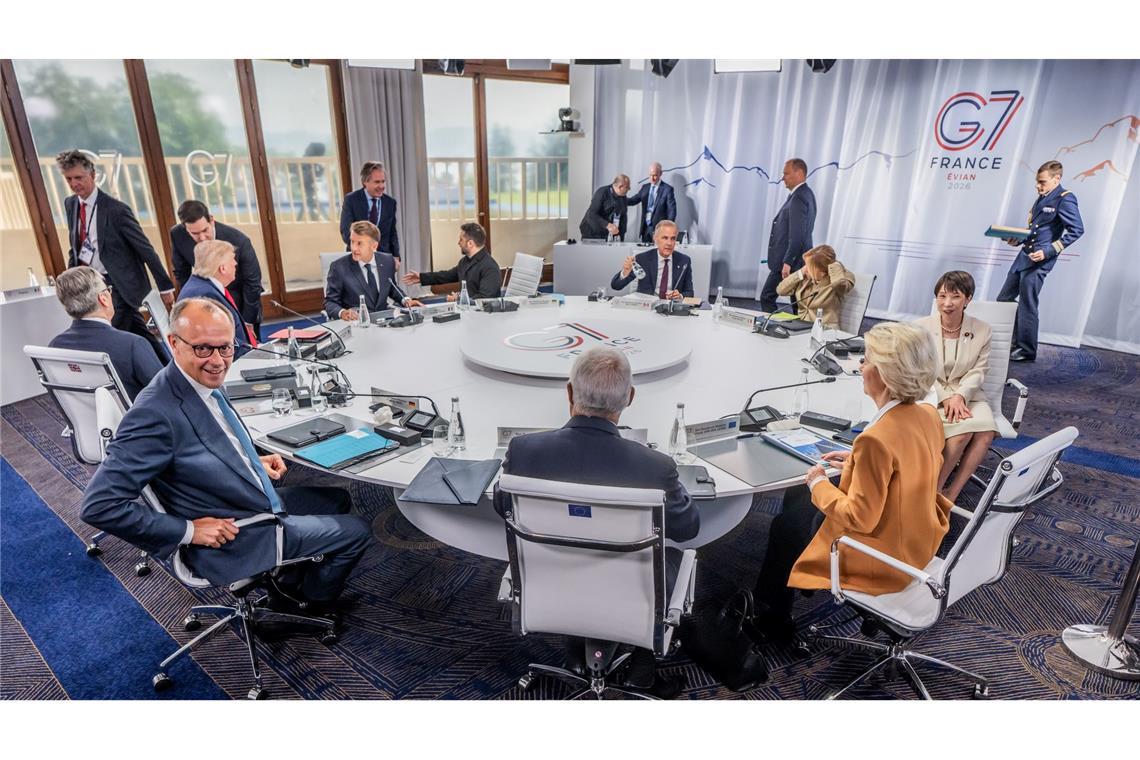Die Staats- und Regierungschefs der G7 haben sich auf eine gemeinsame Erklärung zu geopolitischen Fragen wie dem Krieg in der Ukraine und dem Iran-Konflikt geeinigt.