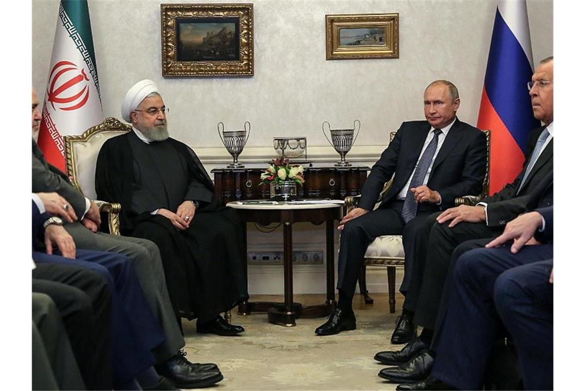 Die Staats- und Regierungschefs von Russland, Iran und der Türkei treffen sich in Ankara um unter anderem die Lage in der Rebellenhochburg Idlib in Nordsyrien zu diskutieren. Foto: Iranian Presidency