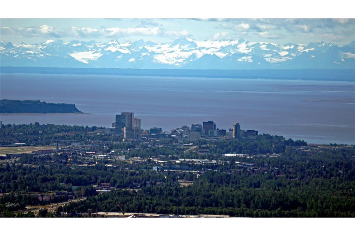 Die Stadt Anchorage ist Schauplatz eines Treffens zwischen US-Präsident Trump und dem russischen Präsidenten Putin.