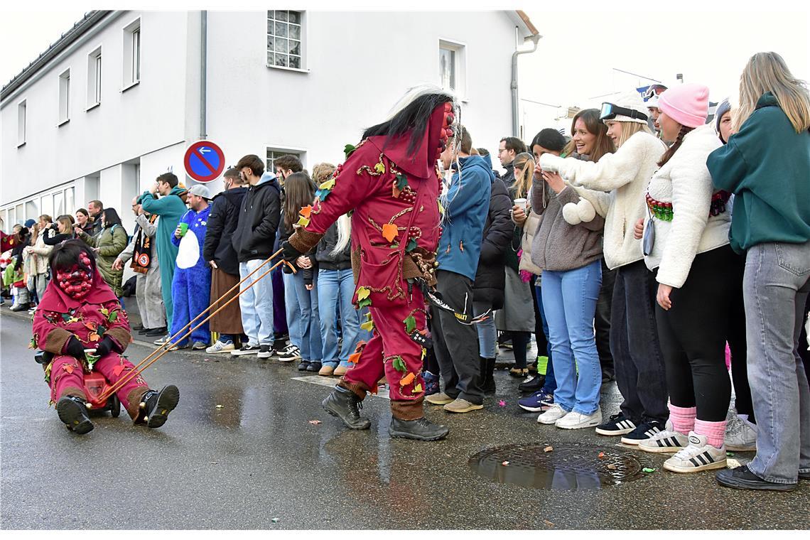 Die Staffelsteiger Weingeister aus Esslingen. Faschingsumzug in Althütte. SK