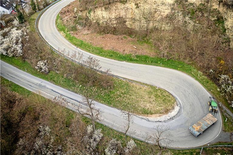 Die Straße zwischen Burgstall und Kirchberg wird saniert. Foto: Alexander Becher