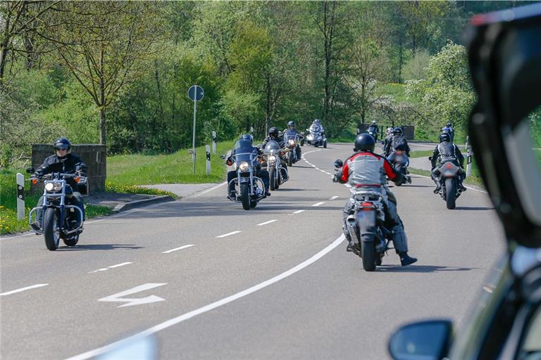 Die Strecke zwischen Sulzbach an der Murr und Spiegelberg ist bei Motorradfahrern ziemlich beliebt. Archivfoto: Alexander Becher