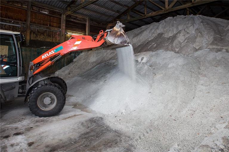 Die Streusalzlagerung hat der Halle über die Jahre zugesetzt.Archivfoto: Alexander Becher
