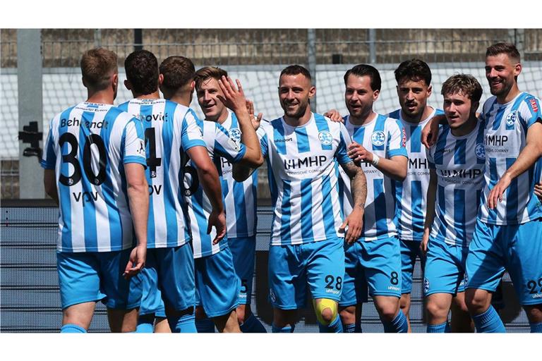 Die Stuttgarter Kickers durften gegen Eintracht Trier einen Sieg bejubeln.