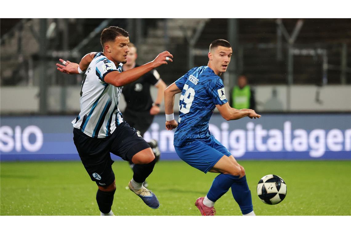 Die Stuttgarter Kickers gehen zwar in Führung – kassieren aber in der 59. Minute den Gegentreffer.