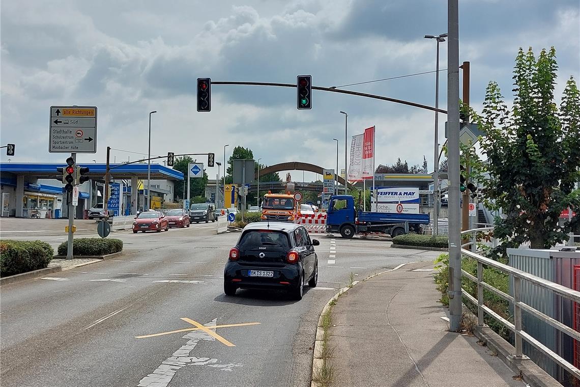 Die Stuttgarter Straße musste zuletzt wegen eines defekten Kabels gesperrt werden. Die Syna hat den Schaden bereits behoben, die Straße soll bis zum eigentlichen Baustart am 5. September nach der Notreparatur wieder für den Verkehr freigegeben werden. Foto: privat