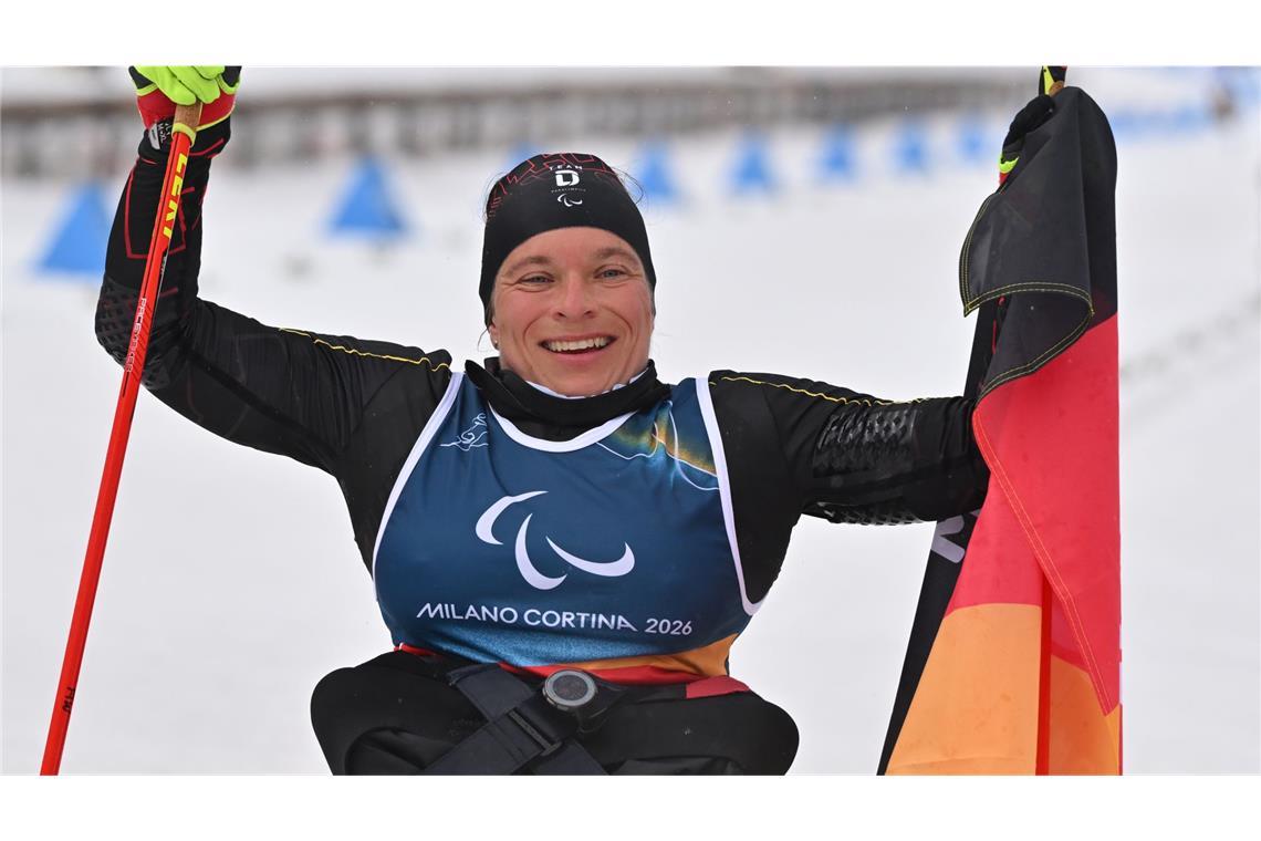 Die Stuttgarterin Anja Wicker holt Silber im Langlauf bei den Paralympics.