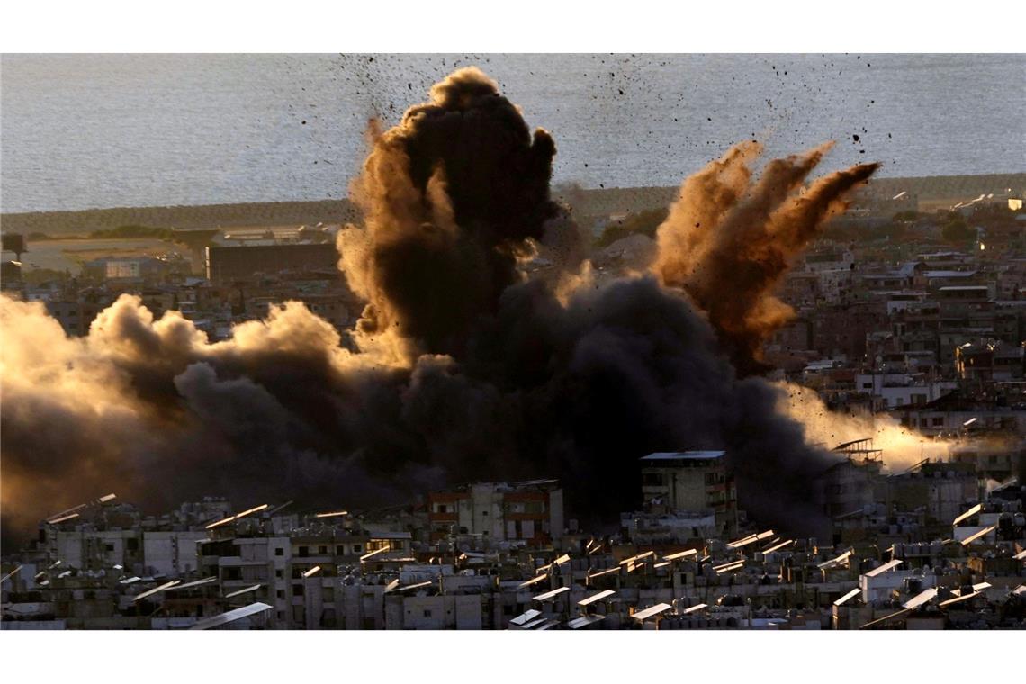 Israels Armee erklärt weitere Hamas-Geisel für tot Die südlichen Vororte der libanesischen Hauptstadt wurden erneut von israelischen Luftangriffen erschüttert (Archivfoto).