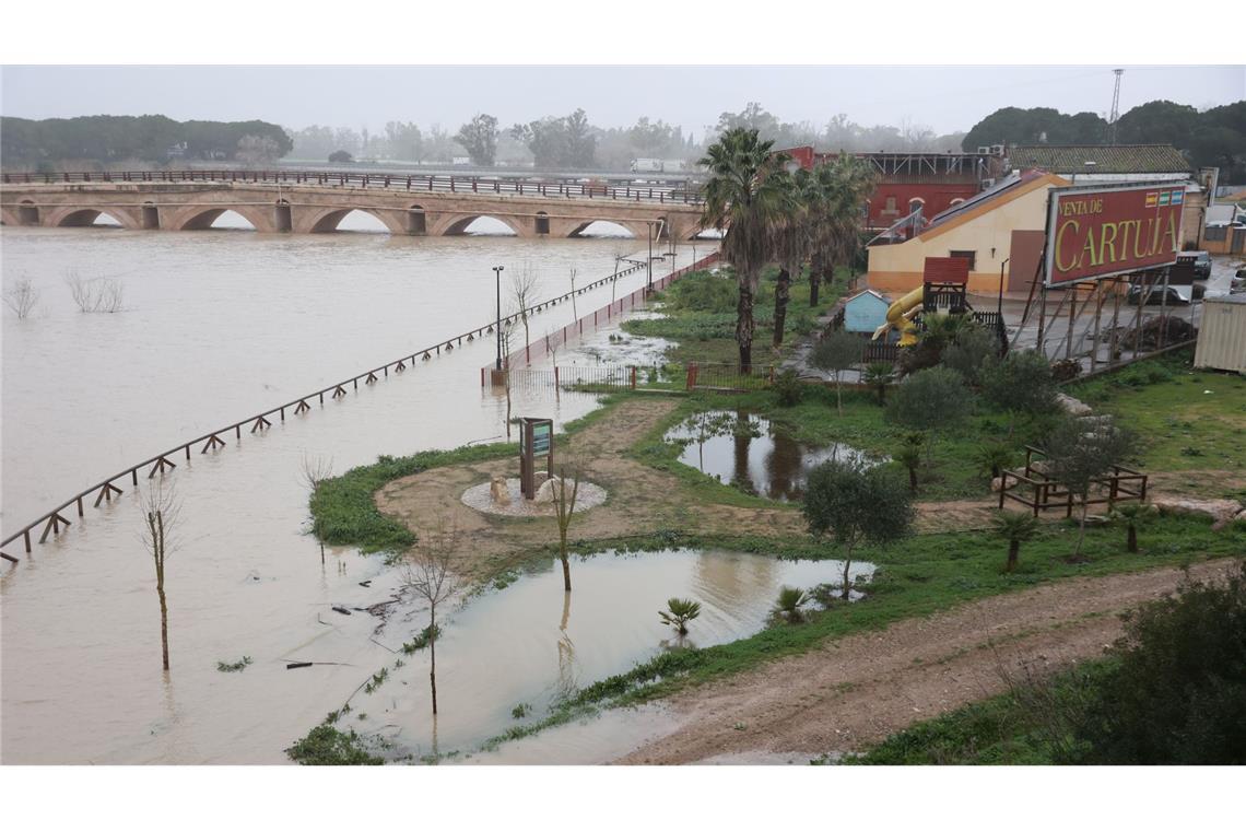 Die südspanische Provinz Cádiz war besonders von Starkregen betroffen.