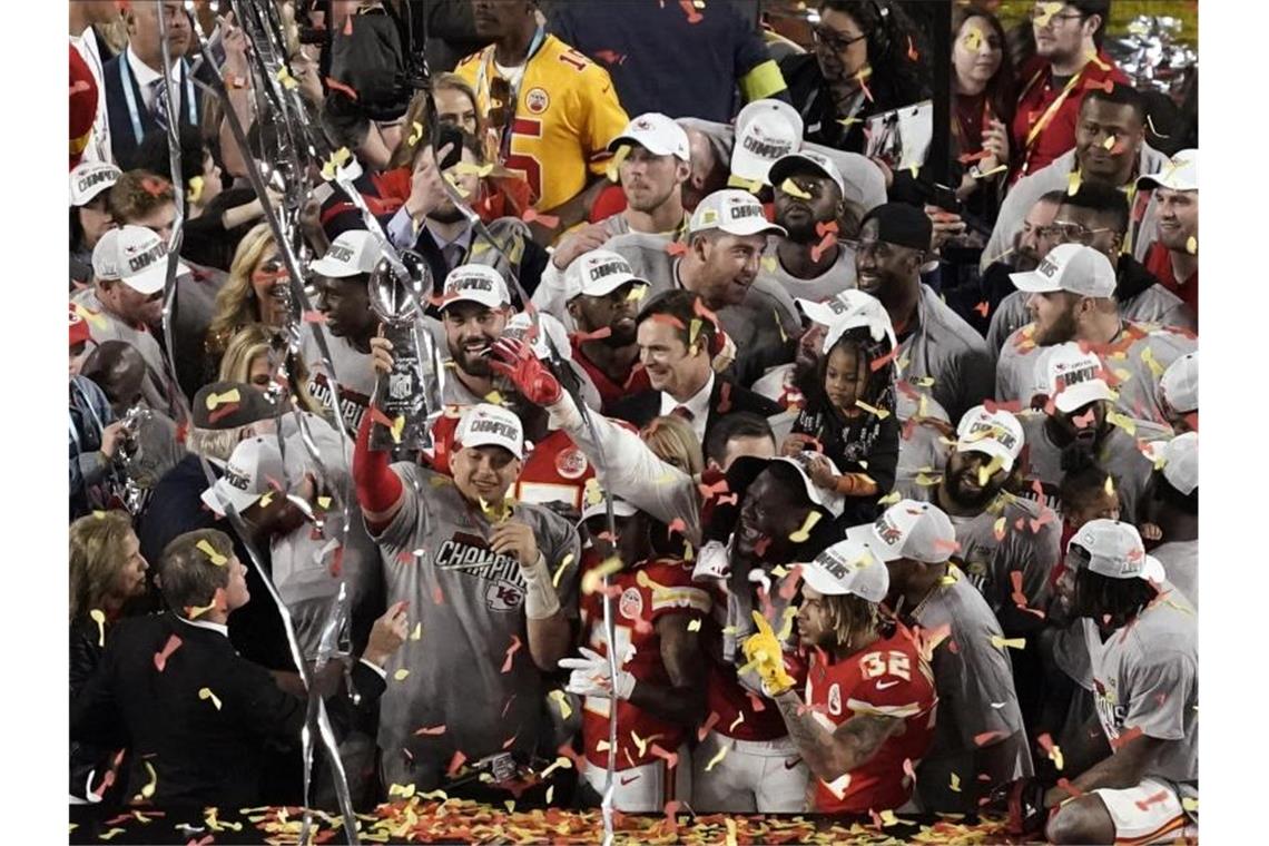 Die Super-Bowl-Sieger von den Kansas City Chiefs können sich auf eine Parade freuen. Foto: Morry Gash/AP/dpa