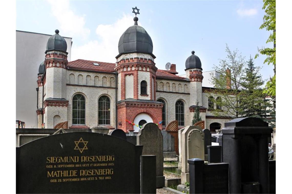 Die Synagoge der Jüdischen Gemeinde Halle/Saale. Foto: Jan Woitas/dpa-Zentralbild/dpa