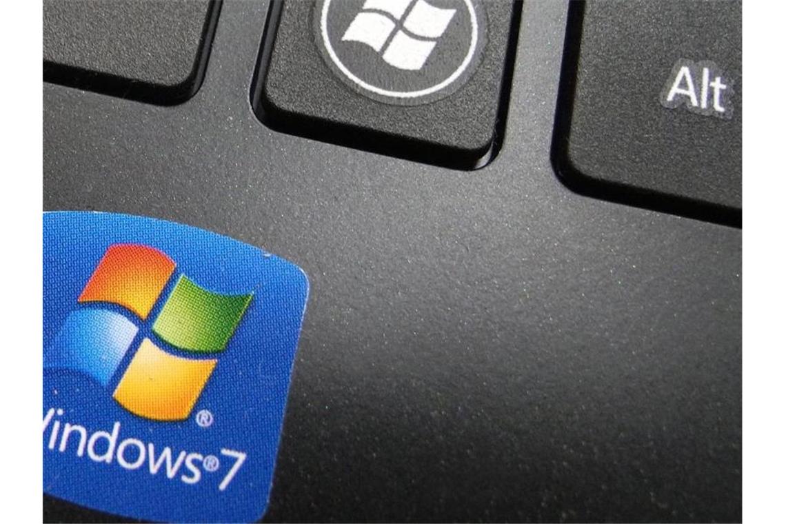 Die Tastatur eines Windows-7-Geräts. Foto: Mauritz Antin/epa/dpa