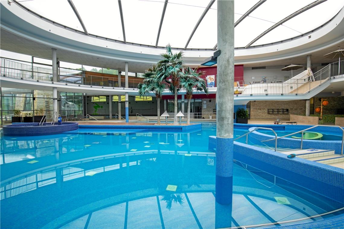 Hallenbadbecken im Wonnemar sind kälter Die Temperatur in den sogenannten Wohlfühlbecken wurde im Hallenbad im Wonnemar vor einigen Wochen um ein Grad Celsius gesenkt, im Sportbecken sogar um zwei Grad. Archivfoto: Alexander Becker