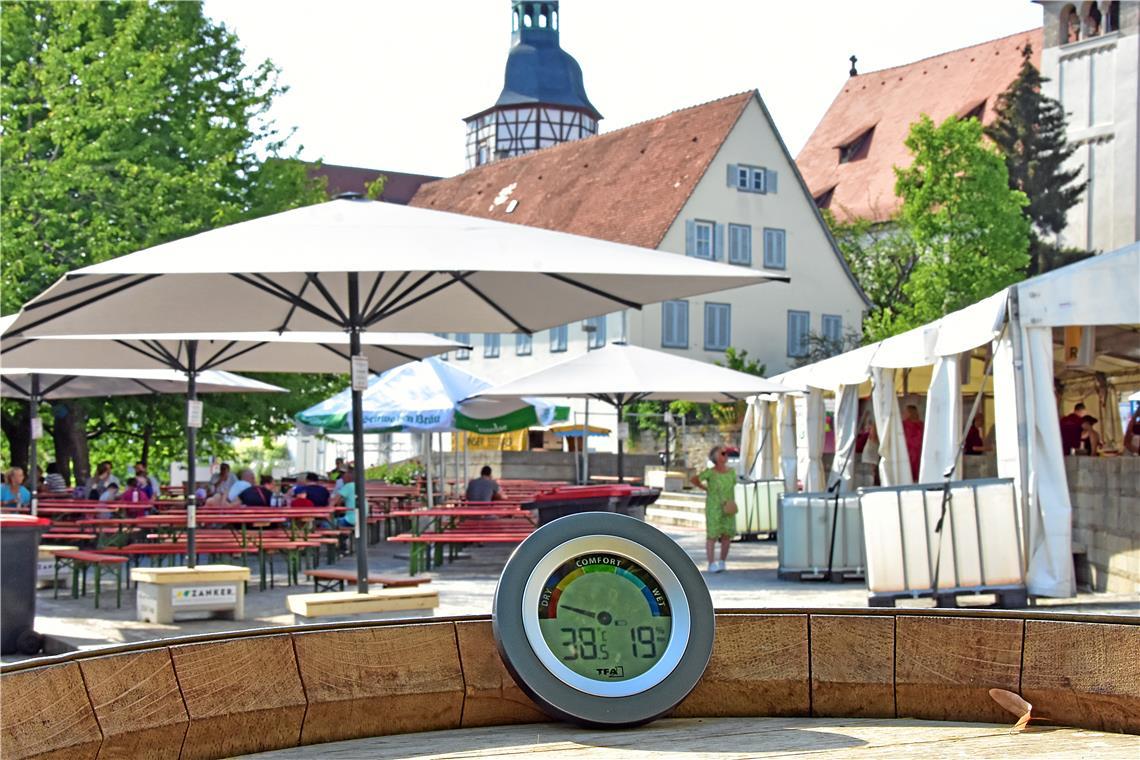 Die Temperaturen sind auch am Sonntag eine Herausforderung.