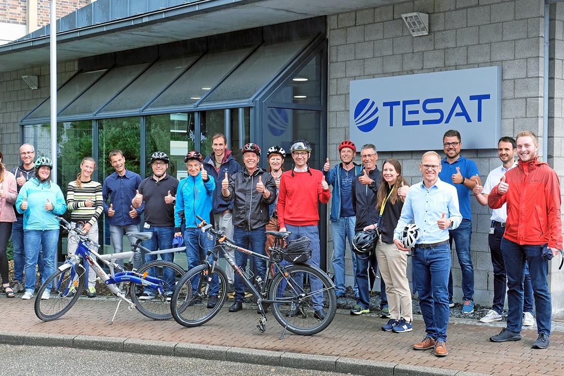 Die Tesat-Spaceradler gehören  wie schon im Jahr zuvor zu den erfolgreichsten Kilometersammlern. Foto: privat