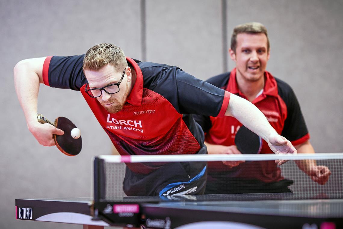 Die Wahl läuft bis zum 7. Februar Die Tischtennismänner des TSV Oberbrüden um Juraj Zatko (links) und Daniel Quiram. Foto: Alexander Becher