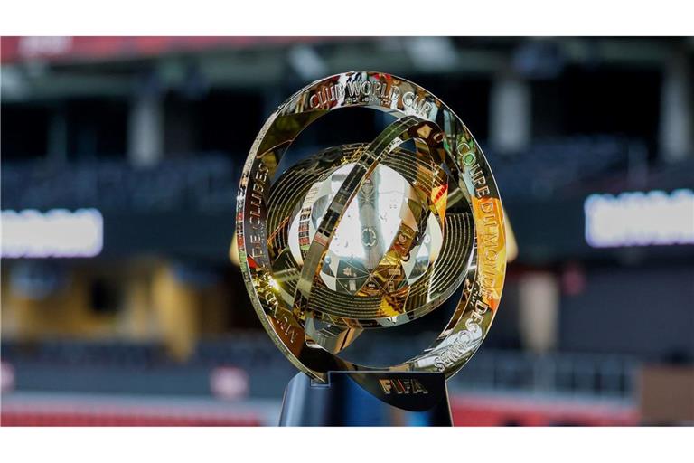 Die Trophäe für den Finalsieger am 13. Juli.