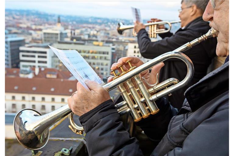Die Turmbläser spielen immer dienstags und donnerstags um 8.45 Uhr.