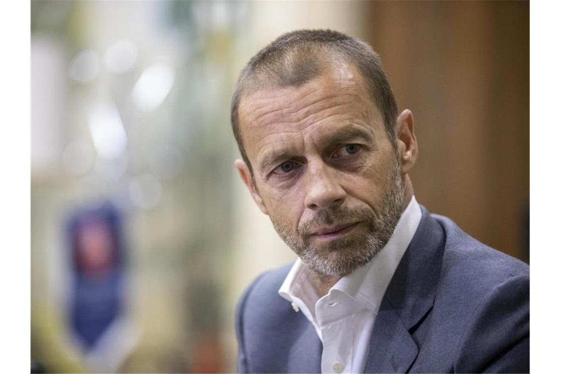 UEFA-Chef: EM-Planungen beinhalten auch Geister-Turnier Die UEFA um Präsident Aleksander Ceferin spielt verschiedene Szenarien für die EM 2021 durch. Foto: Manu Fernandez/AP/dpa