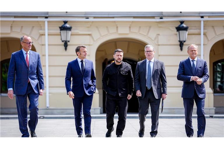 Die Ukraine und ihre wichtigsten europäischen Verbündeten machten bei ihrem groß inszenierten Treffen in Kiew eine klare Ansage an Moskau.
