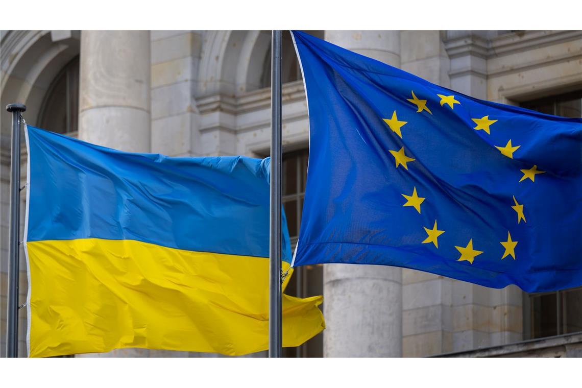 Die Ukraine will möglichst schnell Mitglied der EU werden. (Archivbild)