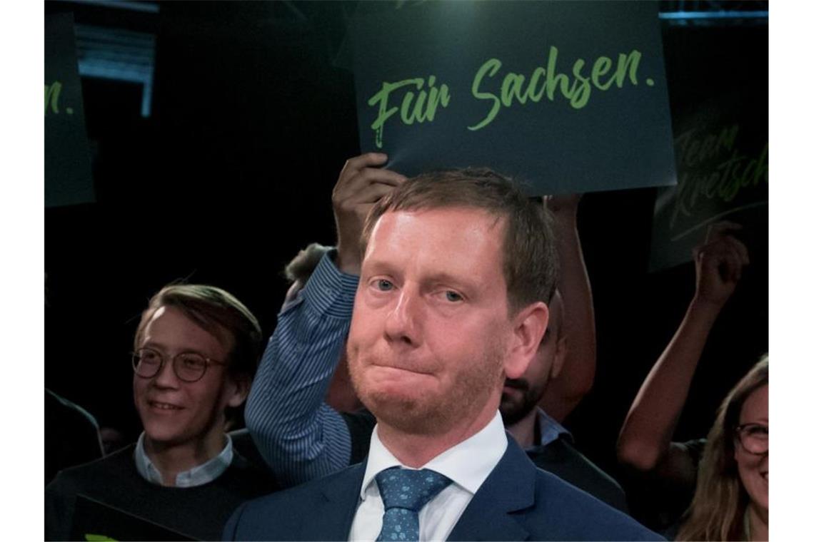 Die Umfragewerte können ihm nicht gefallen: Michael Kretschmer, Ministerpräsident von Sachsen und CDU-Landesvorsitzender. Foto: Hendrik Schmidt