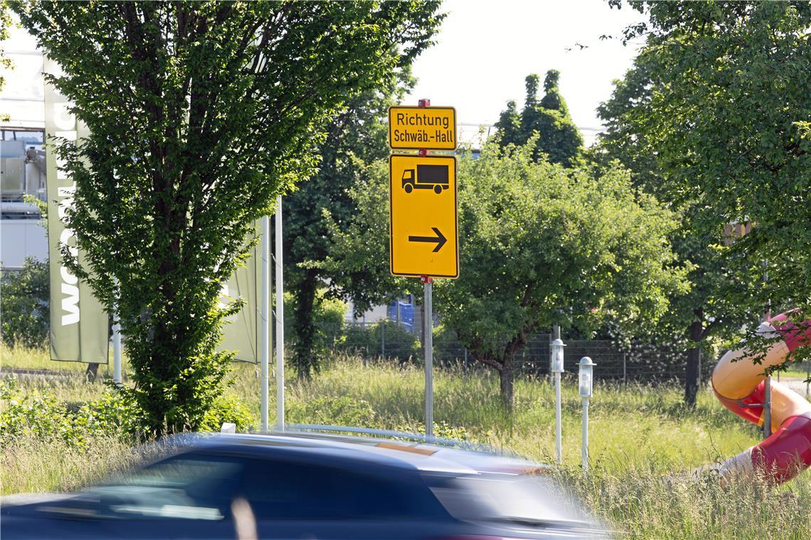 Die Umleitungsstrecken sind ausgeschildert. Foto: Alexander Becher