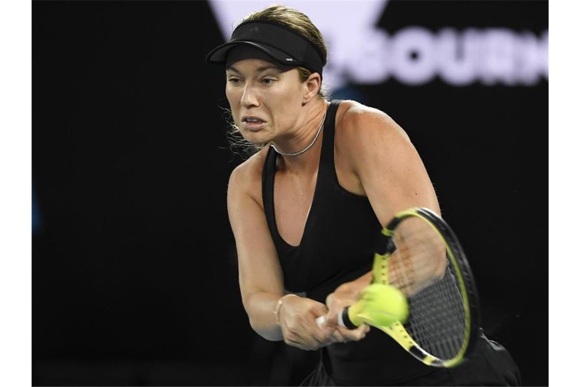 Die US-Amerikanerin trifft am Samstag im Endspiel der Australian Open auf die Australierin Ashleigh Barty. Foto: Andy Brownbill/AP/dpa