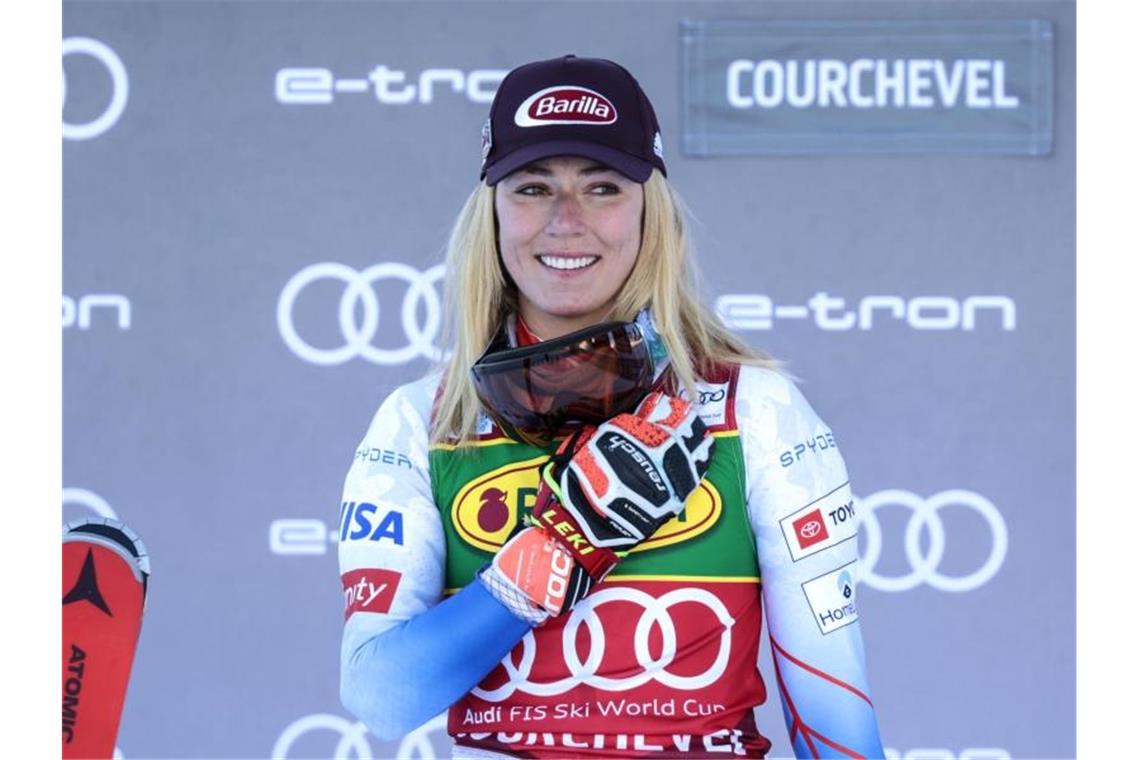 Positiver Corona-Test: Rekordjagd von Shiffrin gebremst Die us-amerikanische Skirennfahrerin ist positiv auf das Coronavirus getestet worden. Foto: Giovanni Maria Pizzato/AP/dpa