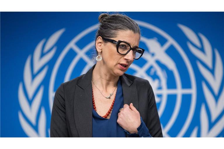 Die USA verhängen Sanktionen gegen die UN-Sonderberichterstatterin für die Palästinensergebiete, Francesca Albanese (Archivfoto).