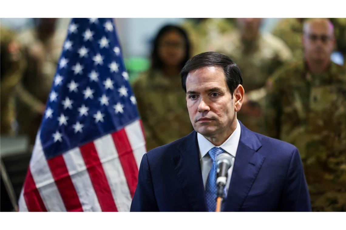 Hamas unter Druck - Will wohl künftig in Gaza mitregieren Die USA wollen nach Worten von Außenminister Rubio sicherstellen, dass die Waffenruhe hält.